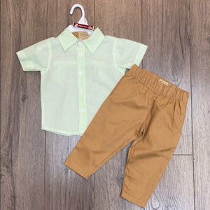 Jake's Vintage Boy's Matching Shirt/Pant Set (12M)